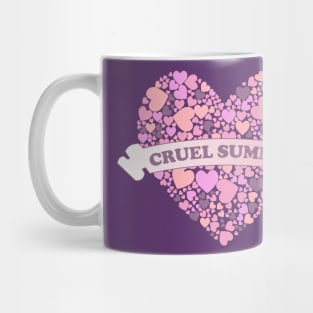 Cruel Summer Pink Hearts 3 Mug